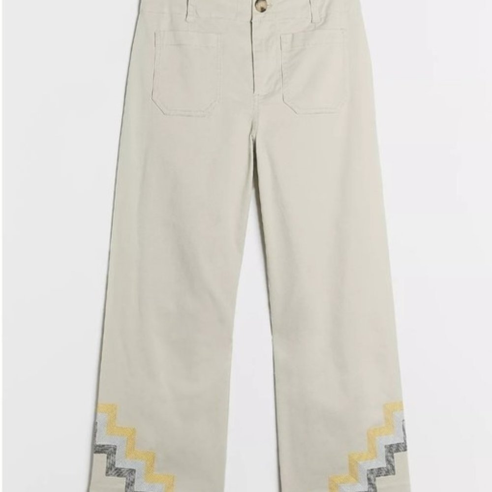 Firm Price🌷Maeve/Anthro Wide Cropped Pants - 0